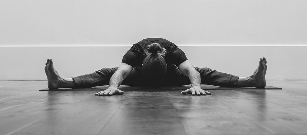 Male yoga teacher