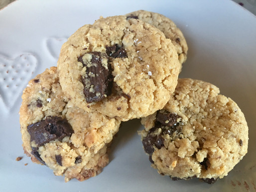 Galletas de Mantequilla de Mani, Avena y Pedazos de Chocolate