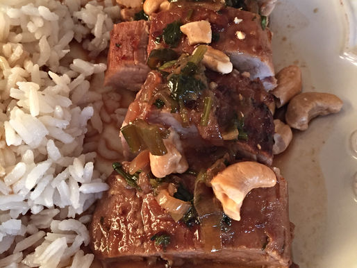 Solomillo Asiático al Horno con Castañas de Caju