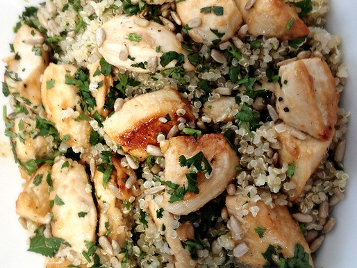 Quinoa con Pollo al Jengibre y Limón de Pica