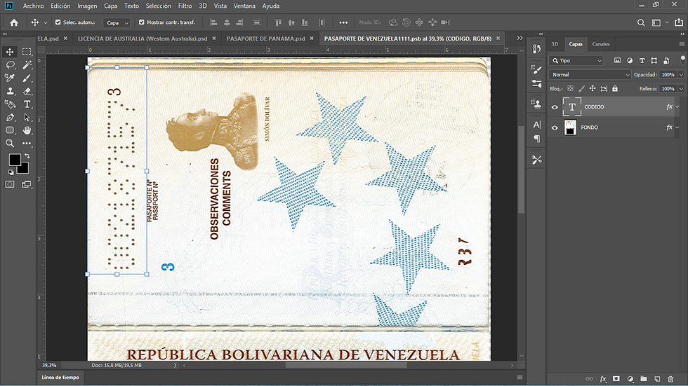 Miniatura: plantilla VISA DE USA PARA VENEZUELA editable en photoshop (actualizada)