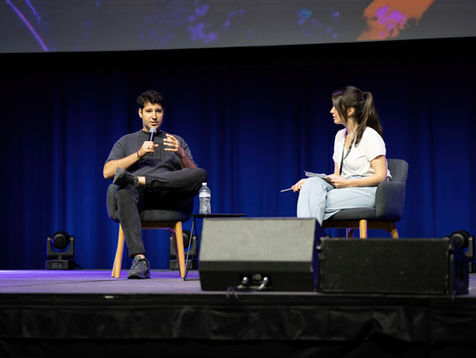 Videography and photography of Cliff Obrecht, found of Canva at the UTS Startups Summit at the ICC Sydney