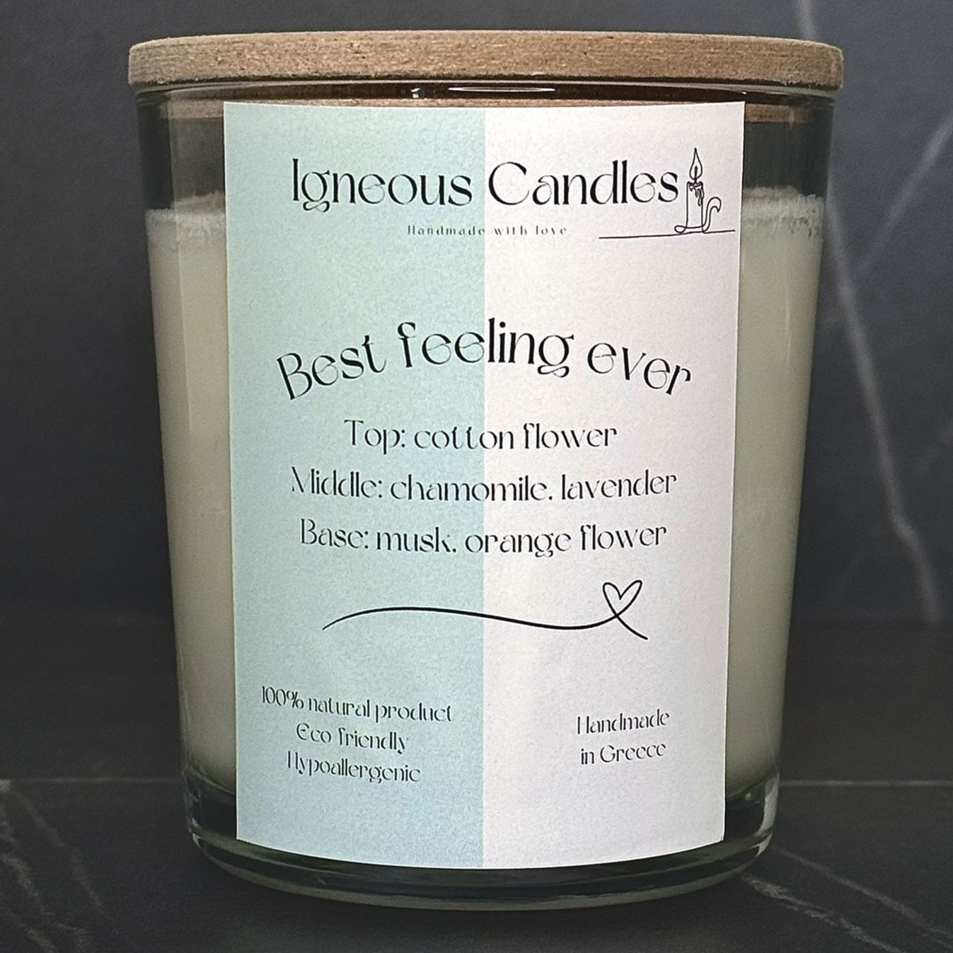 Best Feeling Ever Χειροποίητο Κερί Σόγιας