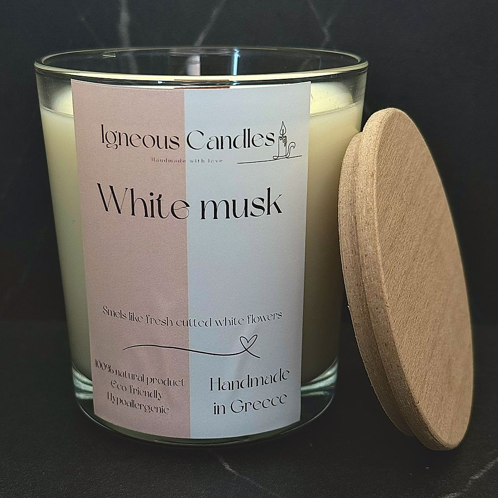 Μικρογραφία: White Musk Χειροποίητο Κερί Σόγιας