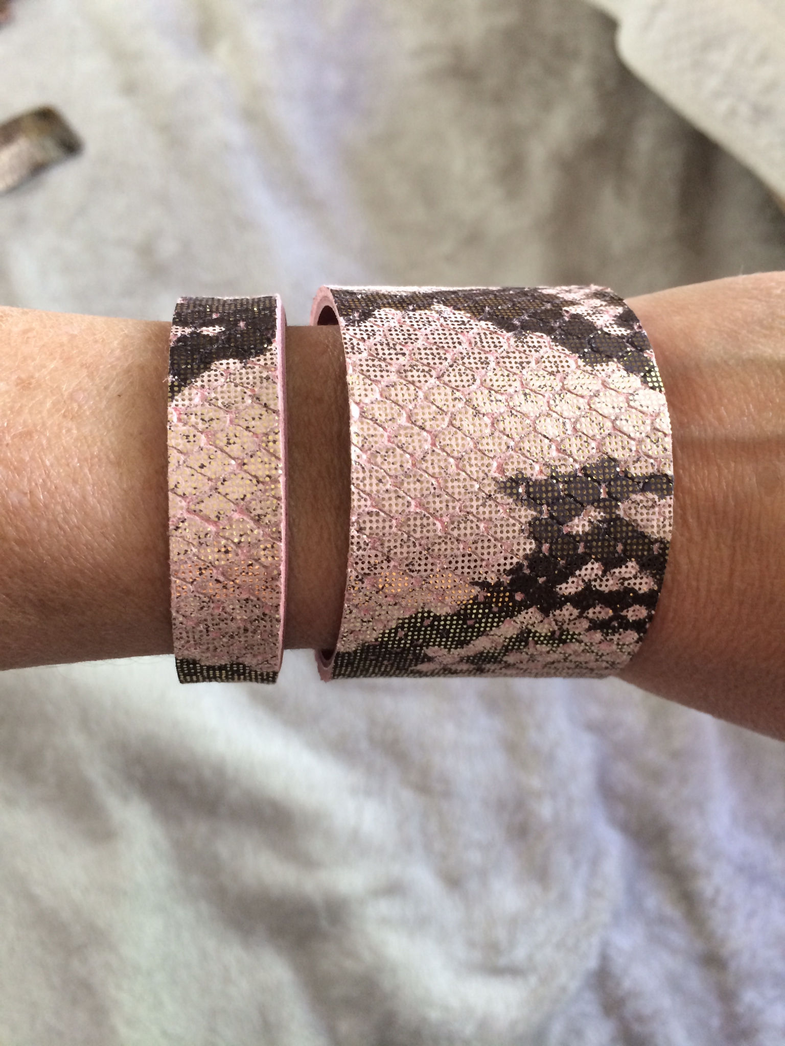 Two Piece Snake Cuff Rose/Gold