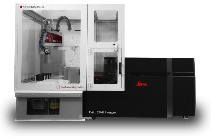 Leica Cell Dive at ASLS capturing RNA workflow data on 3D tissues with automated plate locking and controlled heated stage