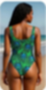 mavinga reversible one-piece green suit back view