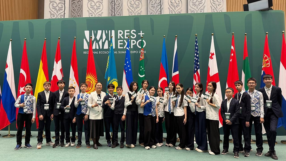 Около 15 тысяч столичных школьников и студентов Астаны приняли участие в экологическом саммите