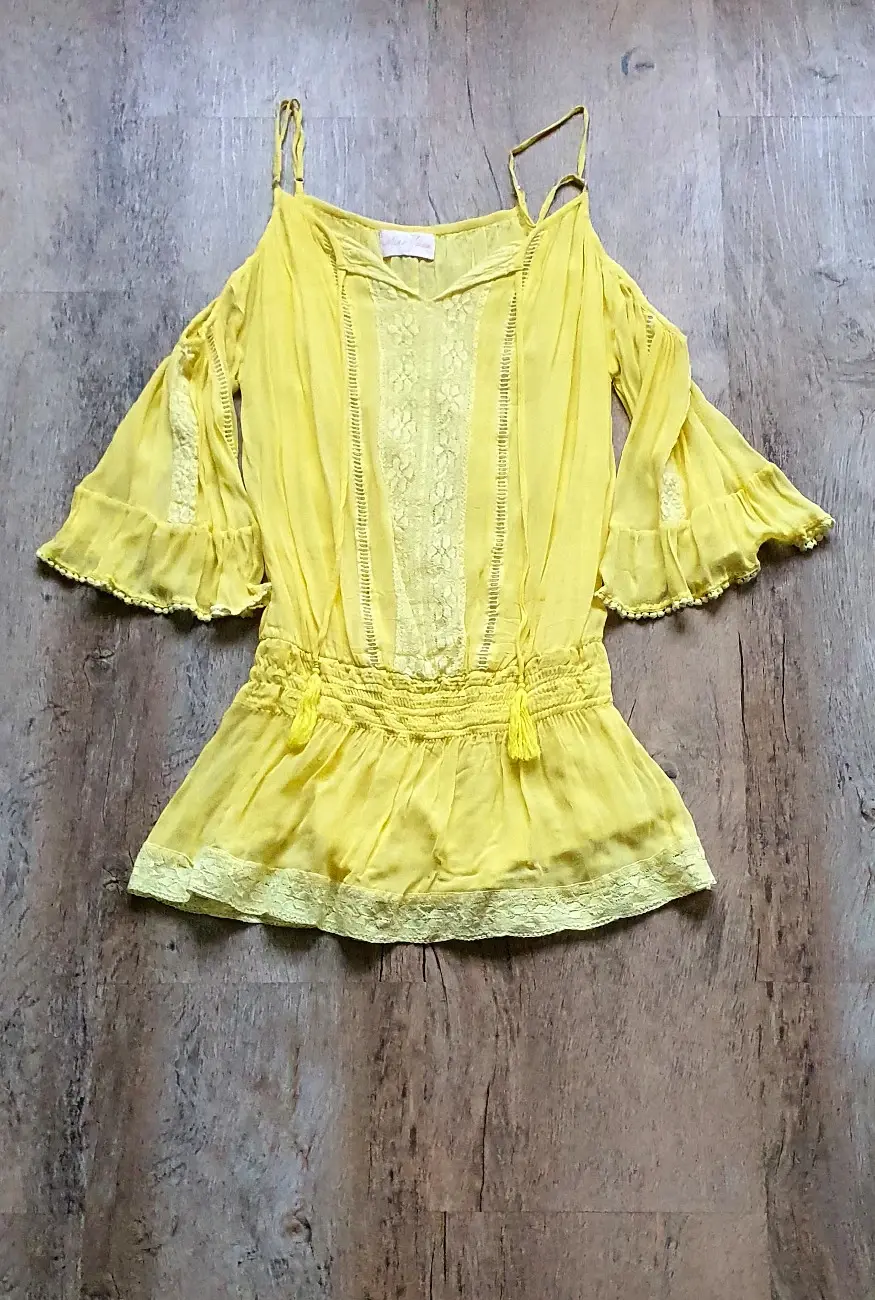 Miniaturbild: Ibiza-Kleid mit Naturleder-Weste