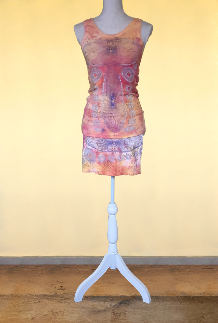 Miniatura: Top-falda-pantalones