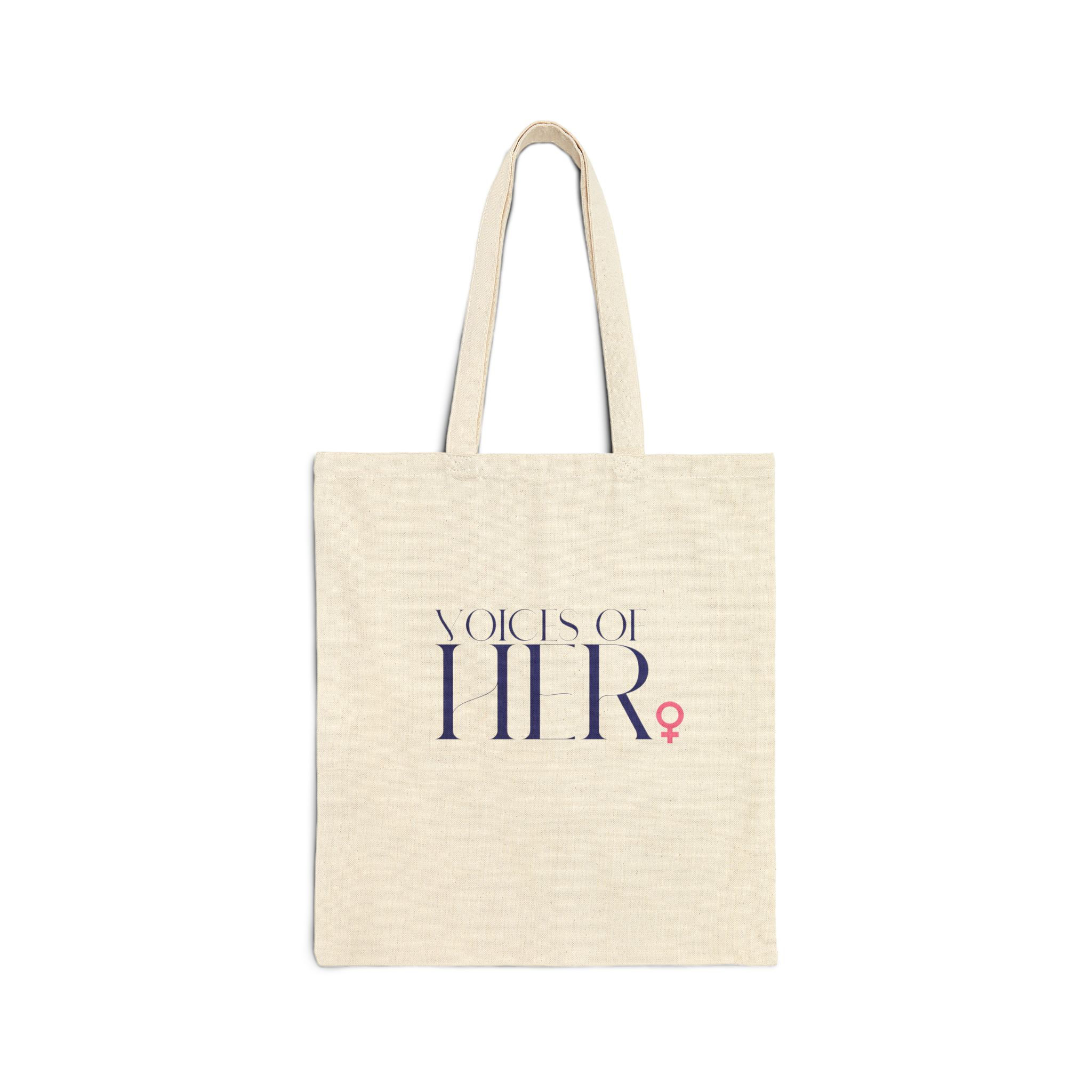 Voices of Her Cotton Canvas Tote Bag