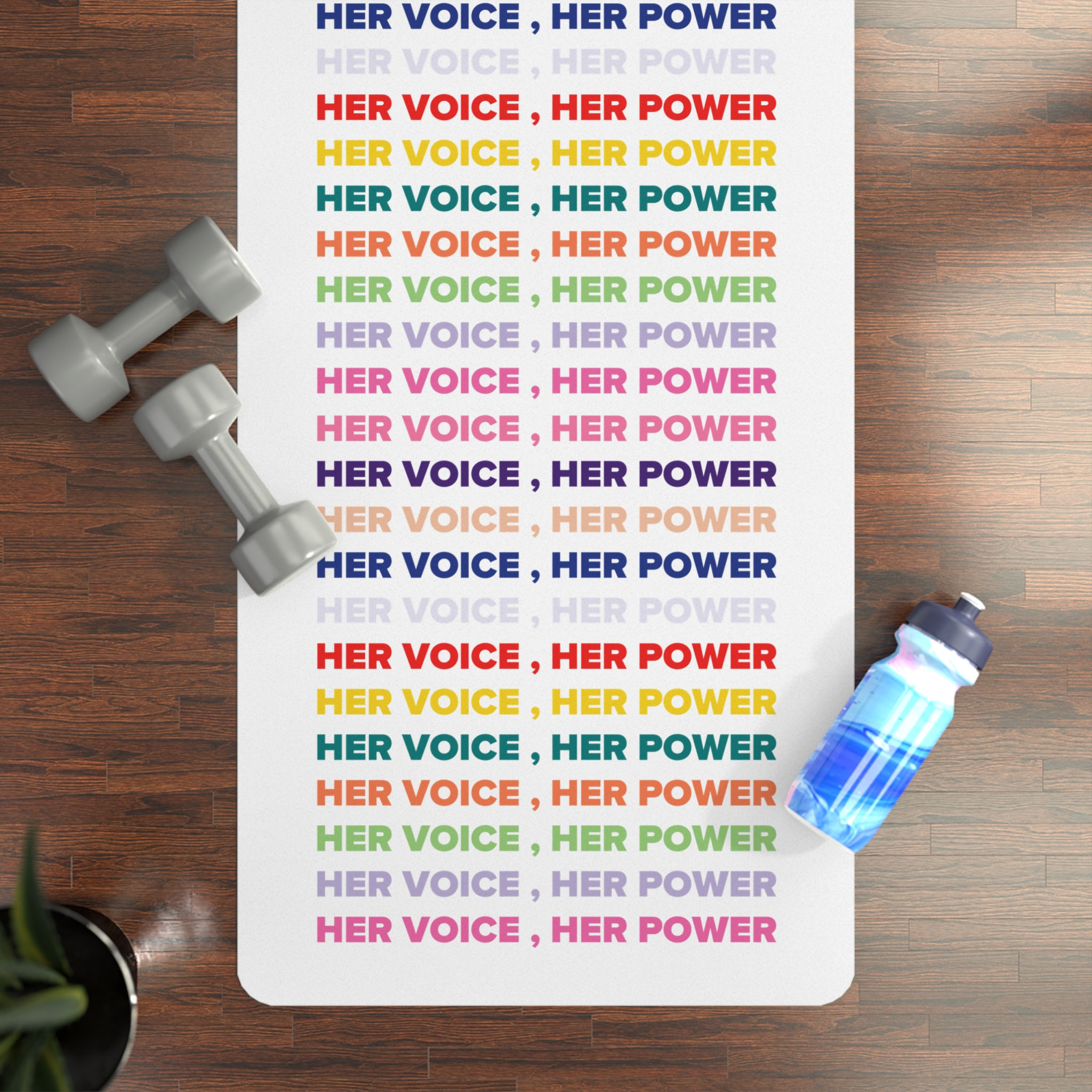 HER VOICE, HER POWER Non-Slip Yoga Mat