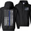 Thumbnail: Thin Blue Line Honor Protect Serve Hooded Sweatshirt Hoodie