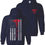 Thumbnail: Thin Red Line Nurse Unisex Emergency Medical Services Hooded Sweatshirt Hoodie