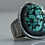 Thumbnail: Vintage Turquoise Nugget Snake Ring