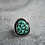 Thumbnail: Vintage Turquoise Nugget Snake Ring