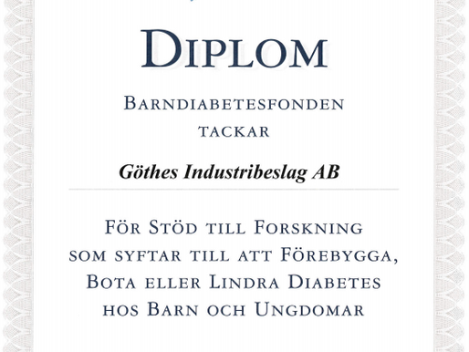Varmt TACK till Göthes och alla medarbetare!