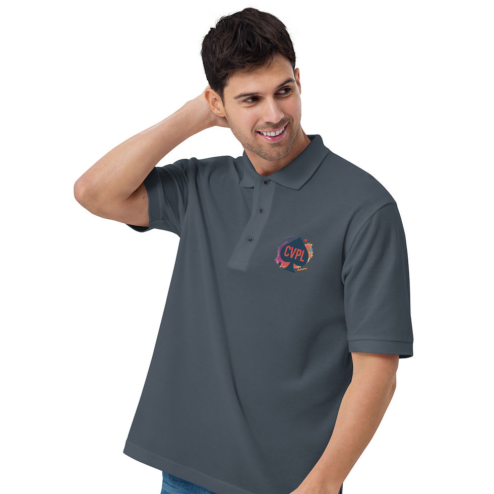Thumbnail: Men's Embroidered Polo 90's Spade
