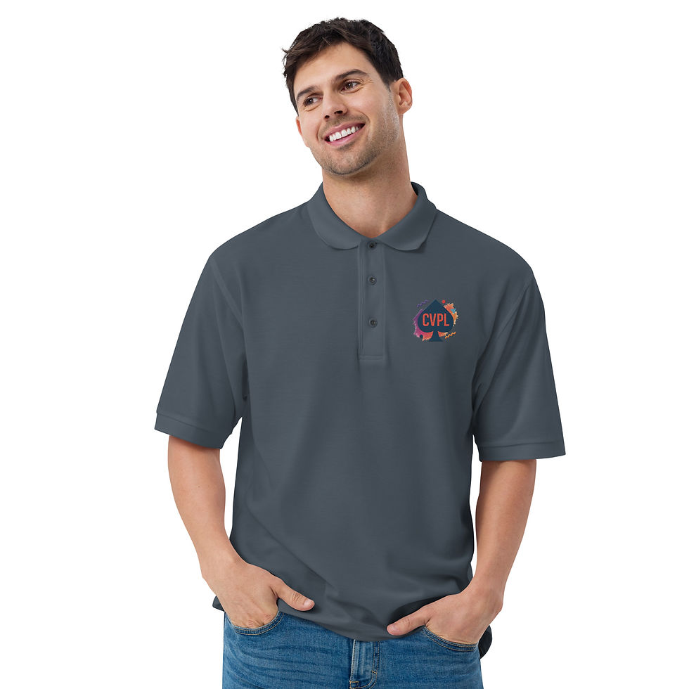 Thumbnail: Men's Embroidered Polo 90's Spade