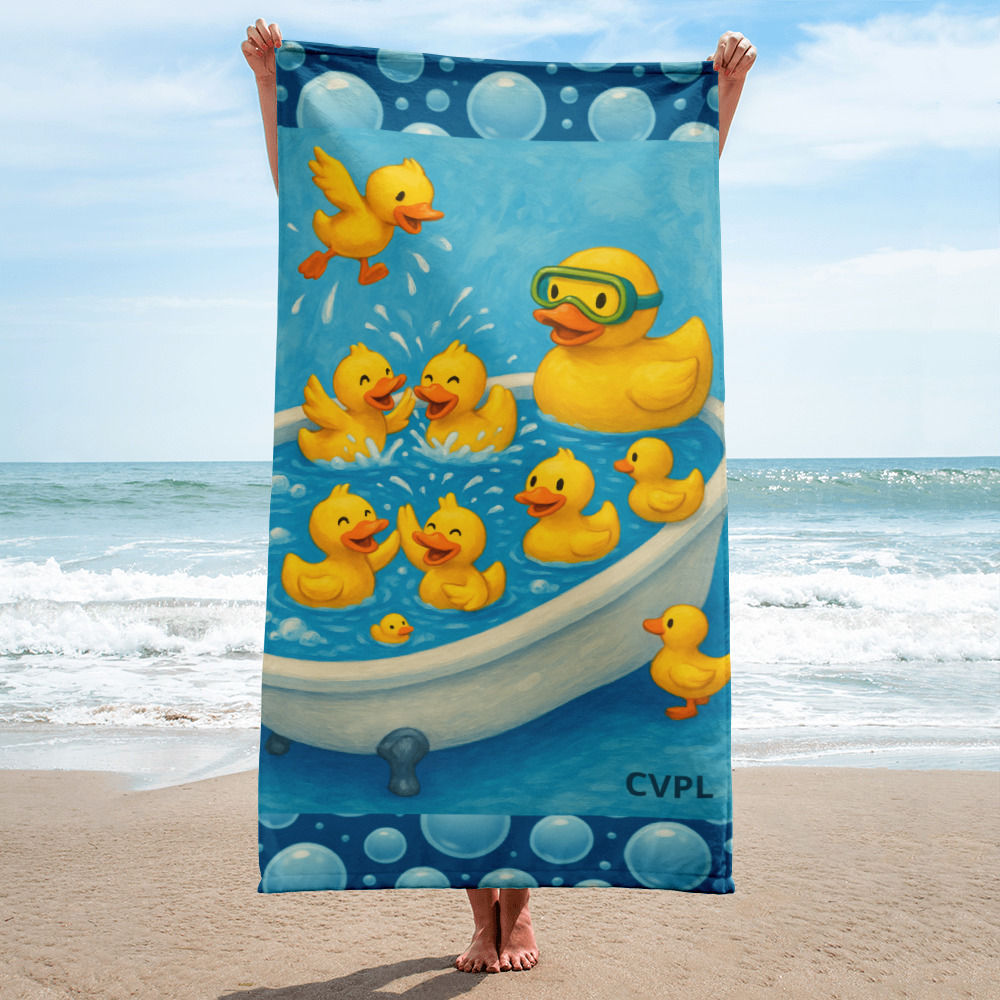Duck Family Fun towel