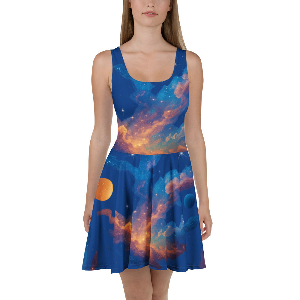 Celestial Skater Dress
