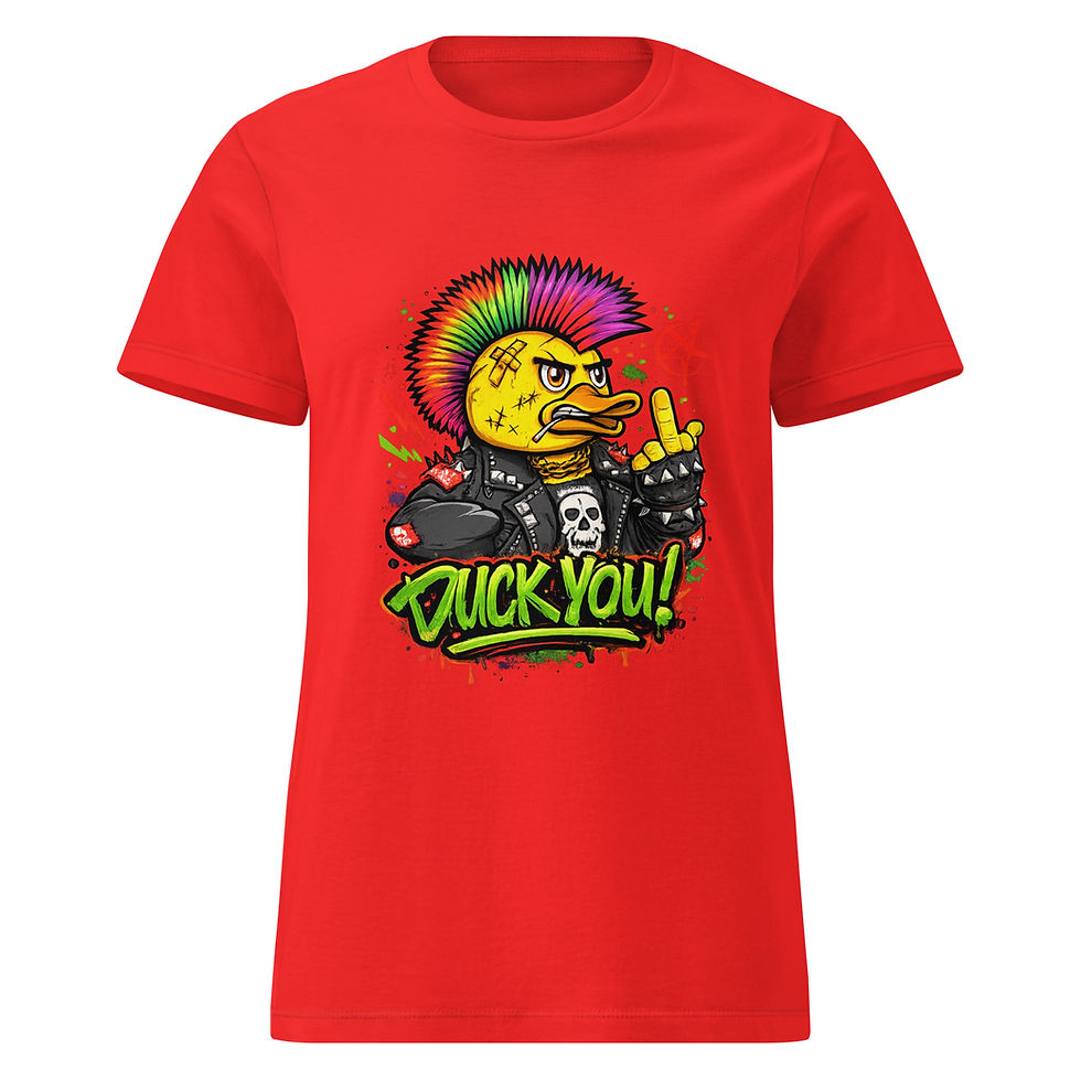 Thumbnail: Punk Duck Women’s basic softstyle t-shirt