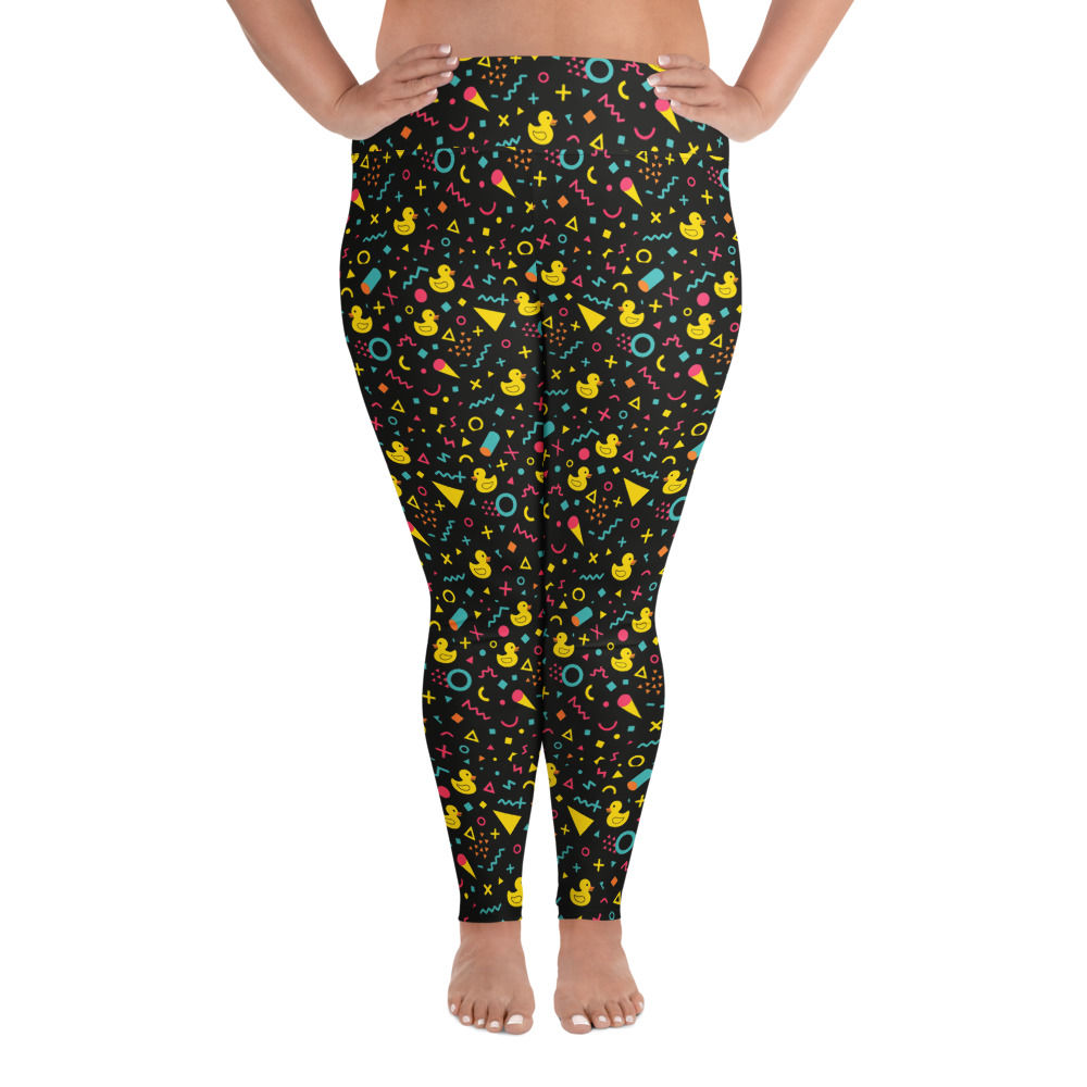 Retro Ducky Plus Size Leggings