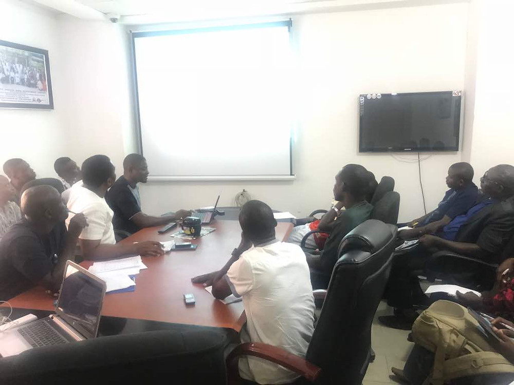 A cross-section of technicians at Prezzo training