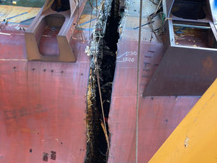 Section Seven separated from Golden Ray wreck