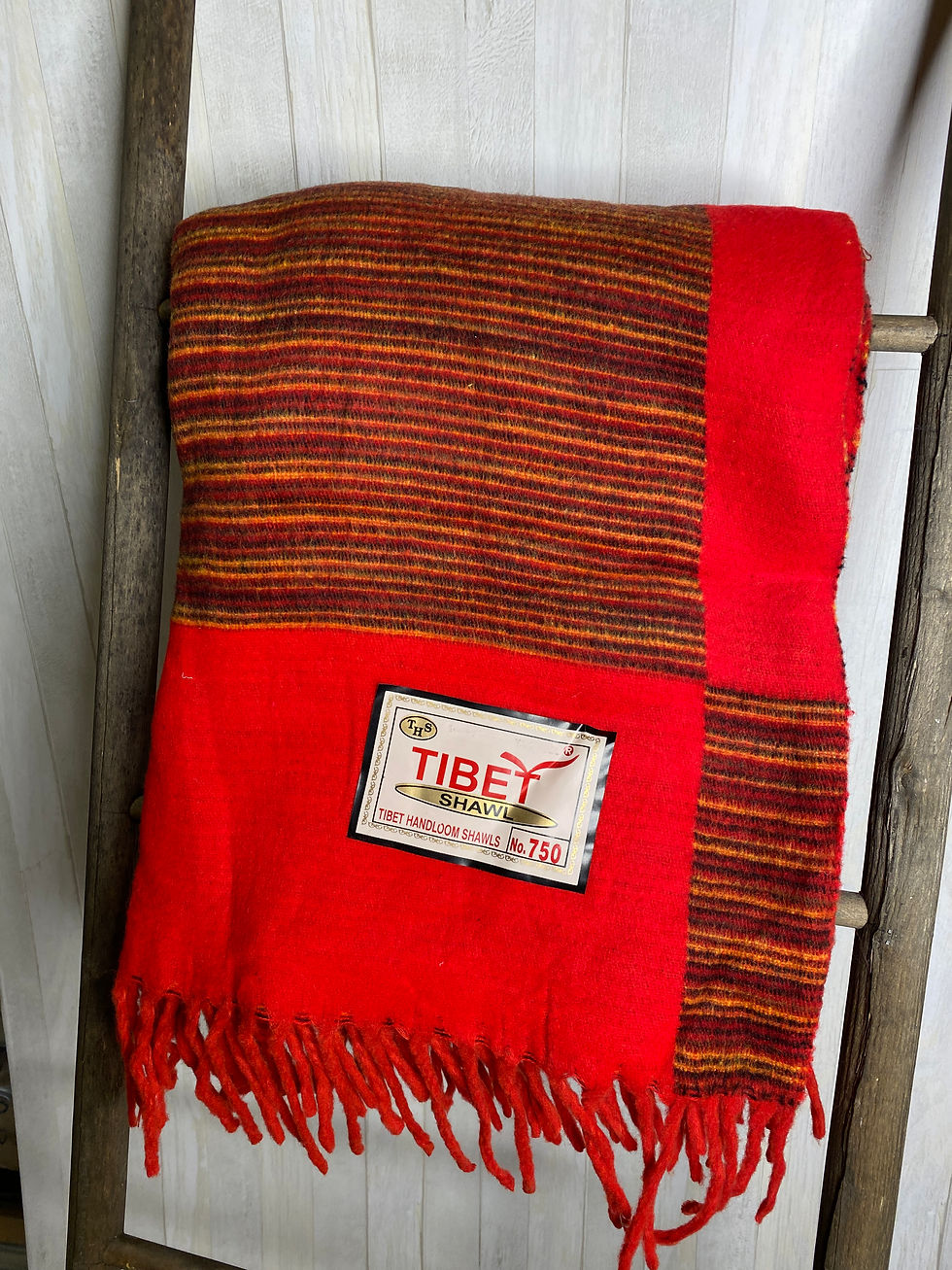 Coperta Tibetana in Lana/ Coperta Tibetana