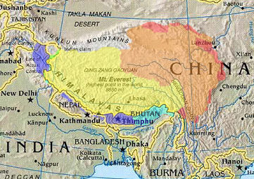 Dove si trova il Tibet?