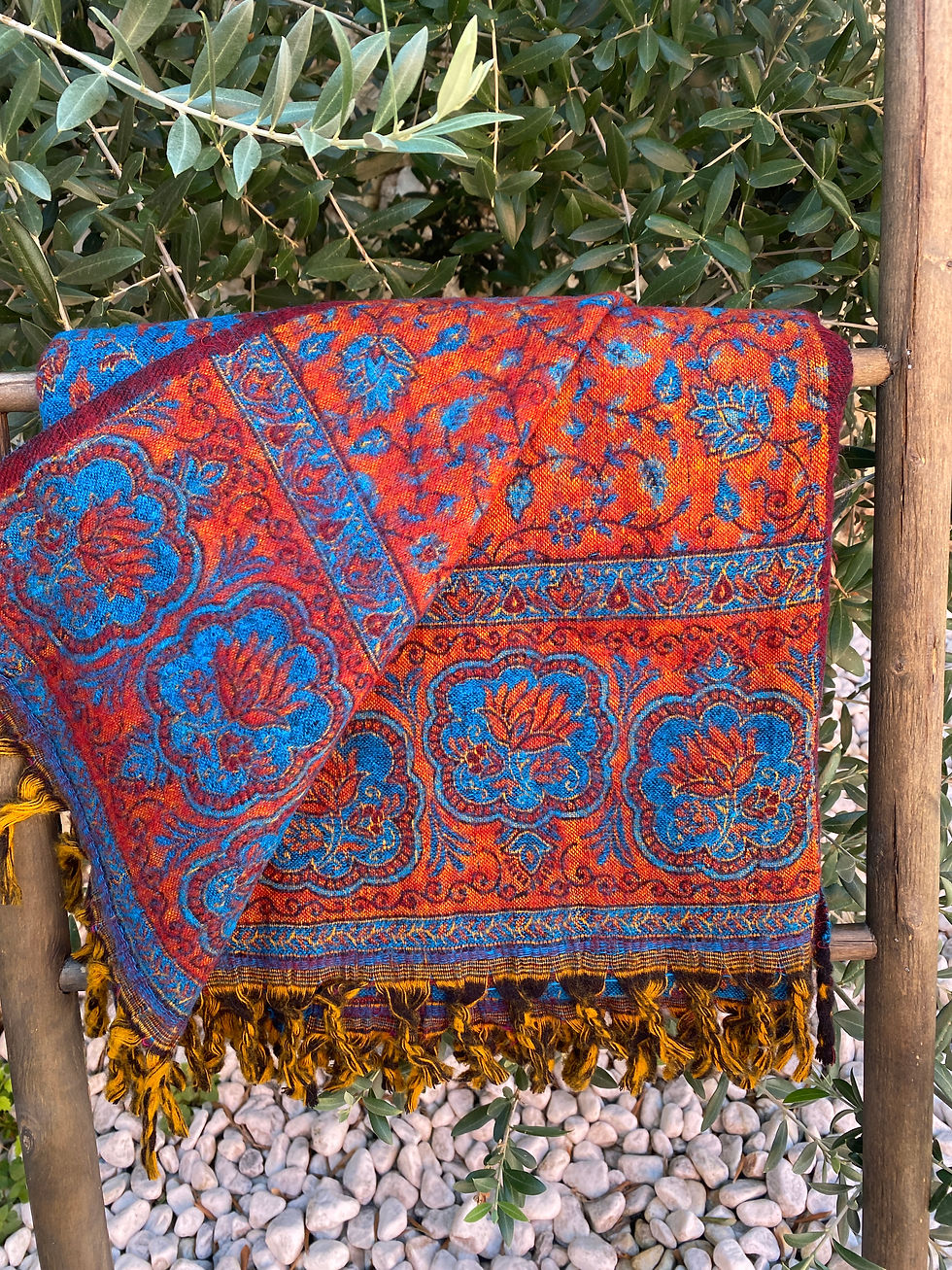 Miniatura: Coperta Tibetana / Coperta Scialle Tibetano - Media 