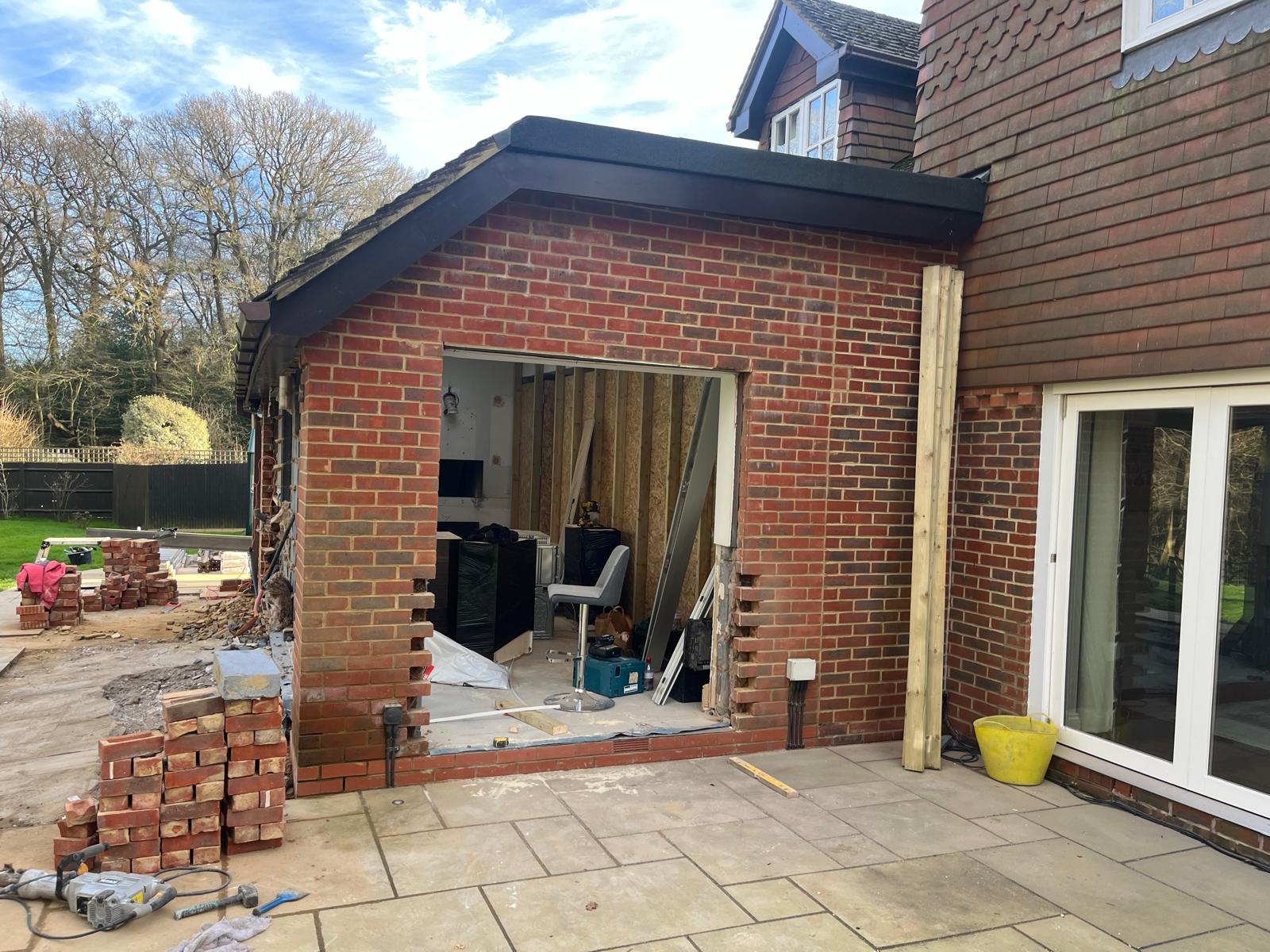 Broadleaf Grove renovation — side elevation alterations
