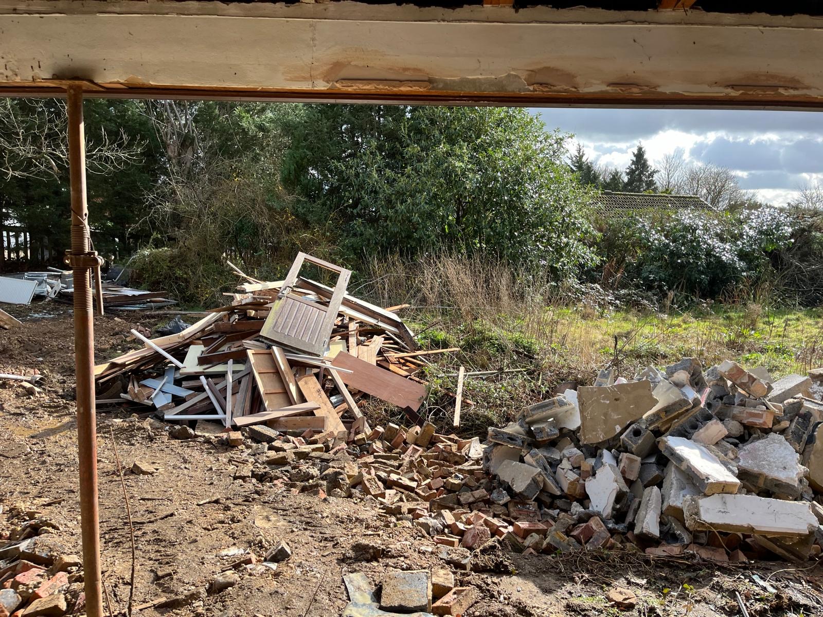 Codicote Road Welwyn bungalow to two-storey conversion, construction and structural timber work photograph 5