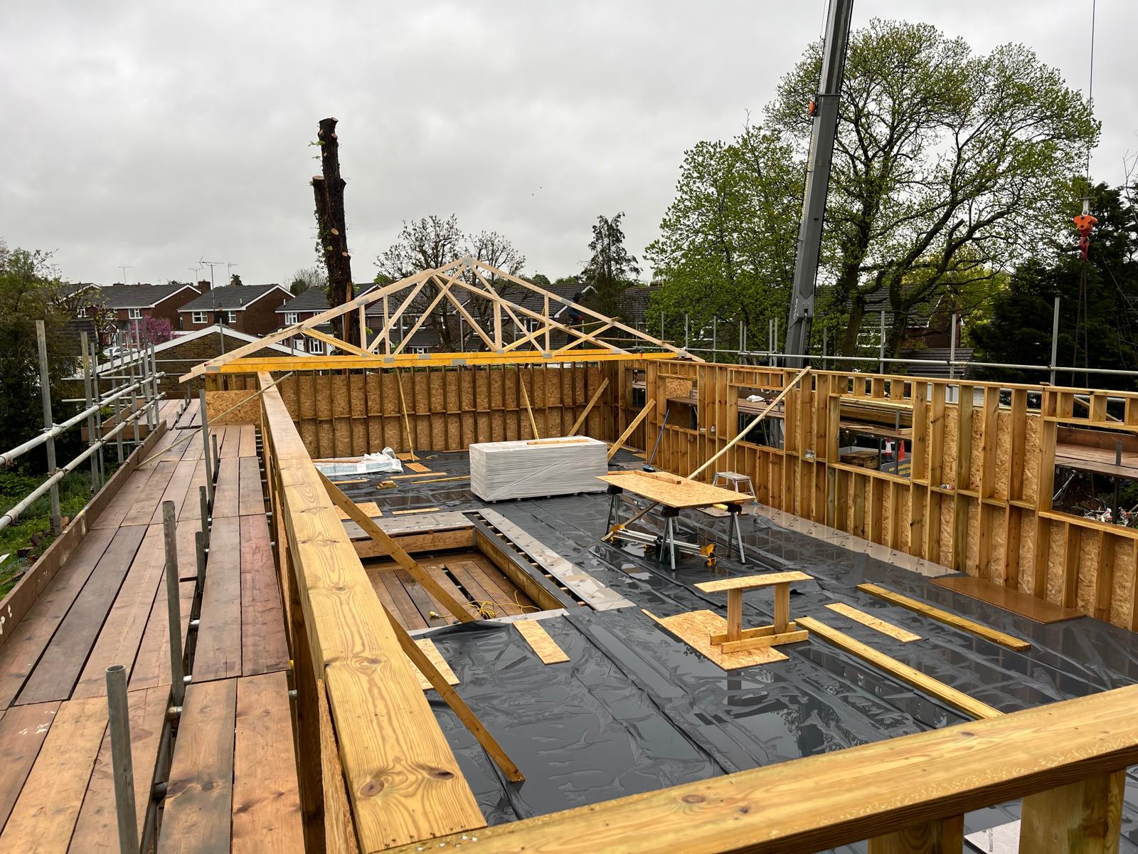Codicote Road timber frame and roof structure photo 1
