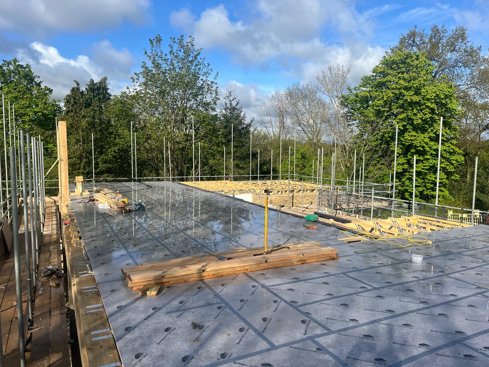 Codicote Road Welwyn bungalow to two-storey conversion, construction and structural timber work photograph 15
