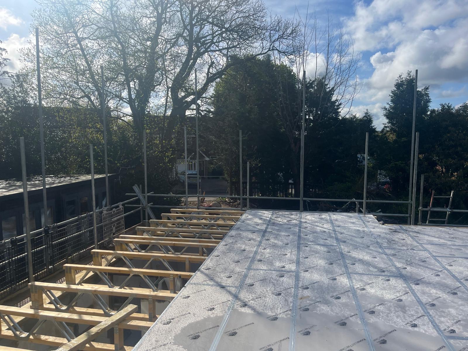 Codicote Road Welwyn bungalow to two-storey conversion, construction and structural timber work photograph 11
