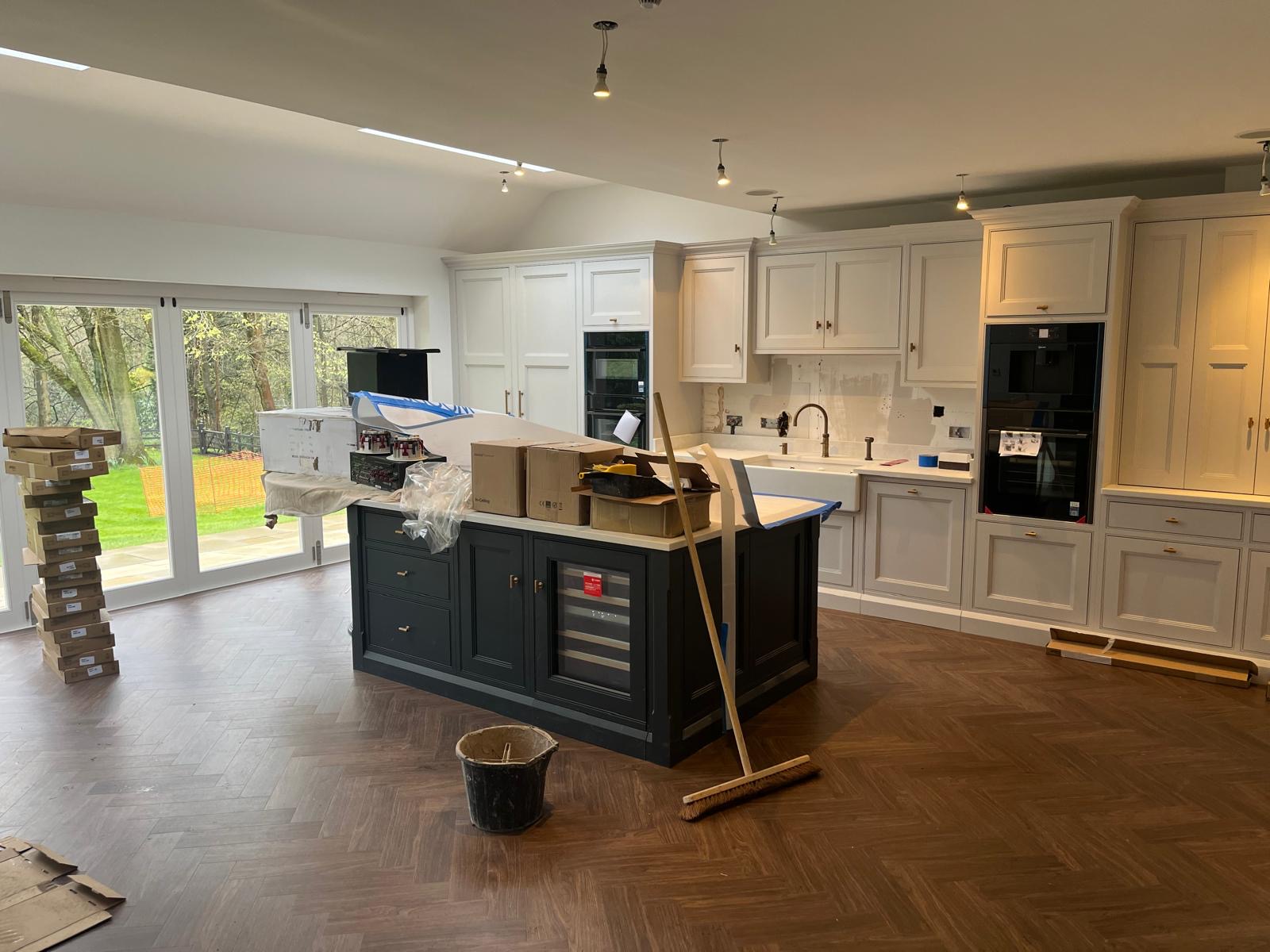Broadleaf Grove renovation — kitchen installation
