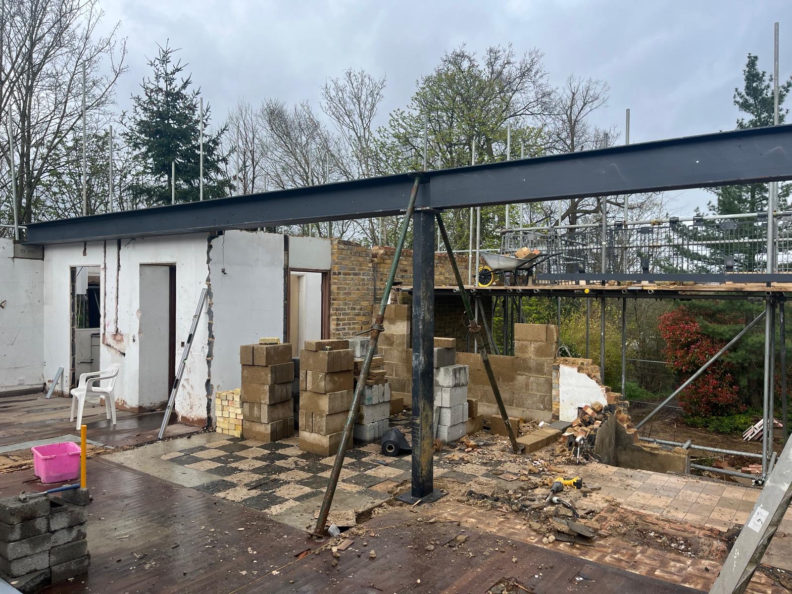 Codicote Road Welwyn bungalow to two-storey conversion, construction and structural timber work photograph 10