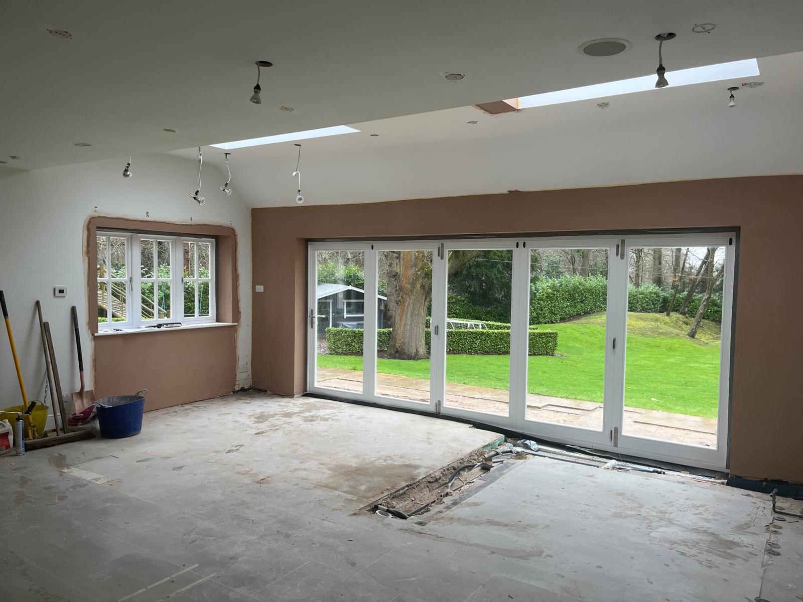 Broadleaf Grove renovation — internal bifold opening
