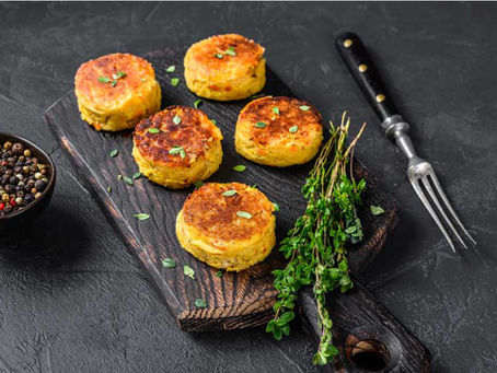 Hamburguesas de lentejas rojas  al curry