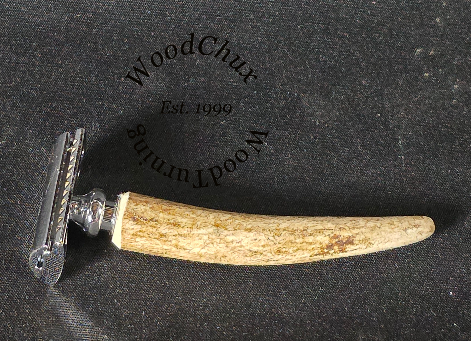 Handmade Whitetail Deer Antler Shaving Safety Razor 1079