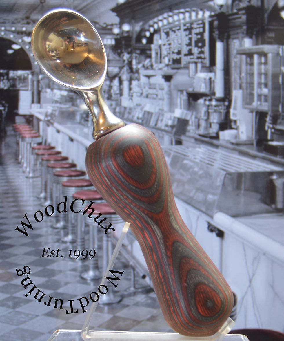 Thumbnail: Handmade Spectraply Wood Ice Cream Scoop 248