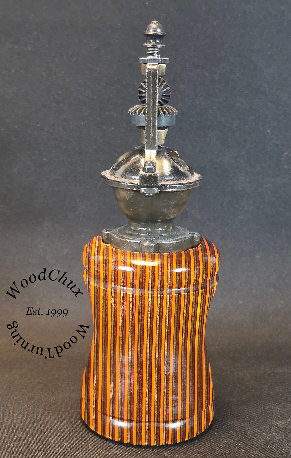 Thumbnail: Pepper Mill Grinder Peppermill Spectraply Wood Handmade 987