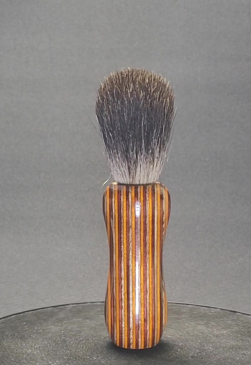 Thumbnail: Handmade Color Wood Shaving Badger Hair Brush 298