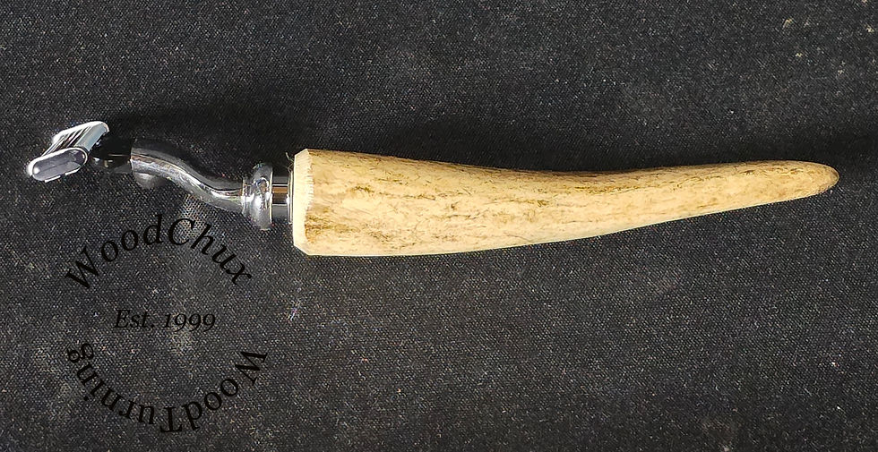 Thumbnail: Handmade Whitetail Deer Antler Shaving Safety Razor 1076