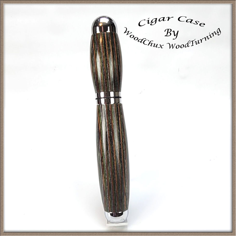 Thumbnail: Cigar Case Box Handmade Colorgrain Wood With Cutter Punch 297
