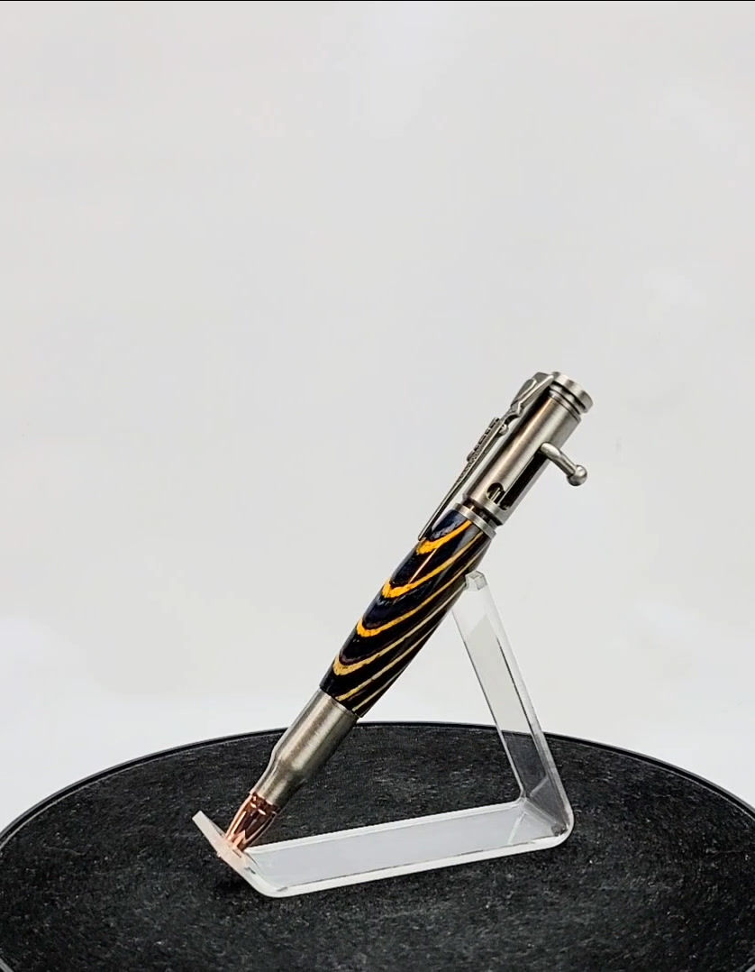 Thumbnail: Handmade Writing Pen Spectraply Wood Bolt Action Hunting 1529