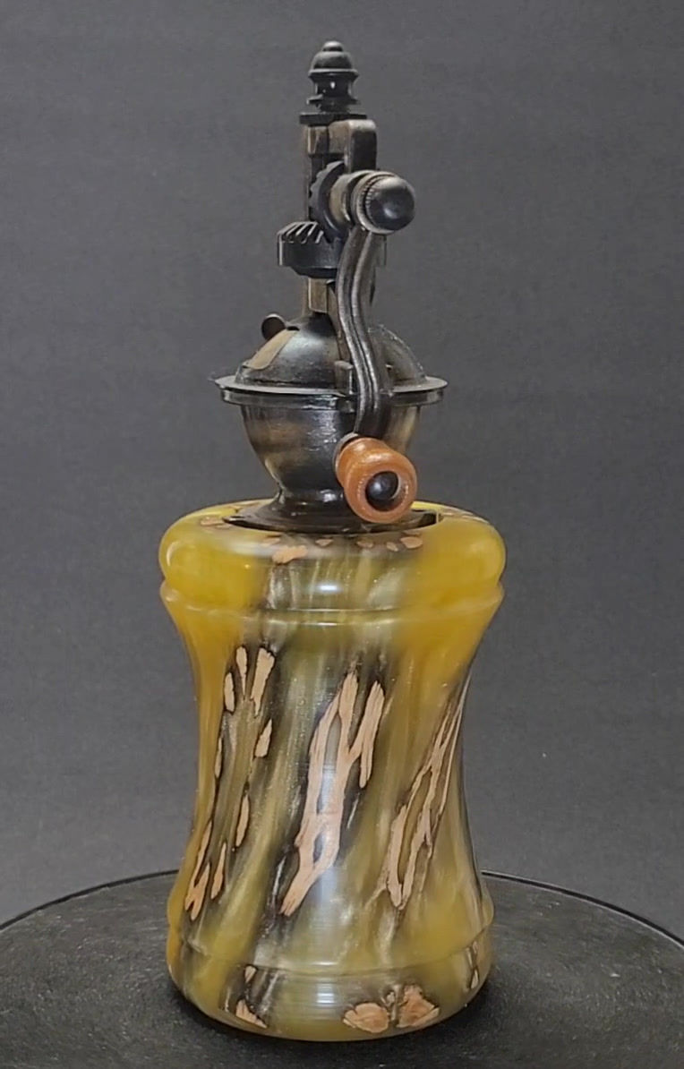 Thumbnail: Pepper Mill Grinder Peppermill Cholla Cactus and Resin Handmade 926