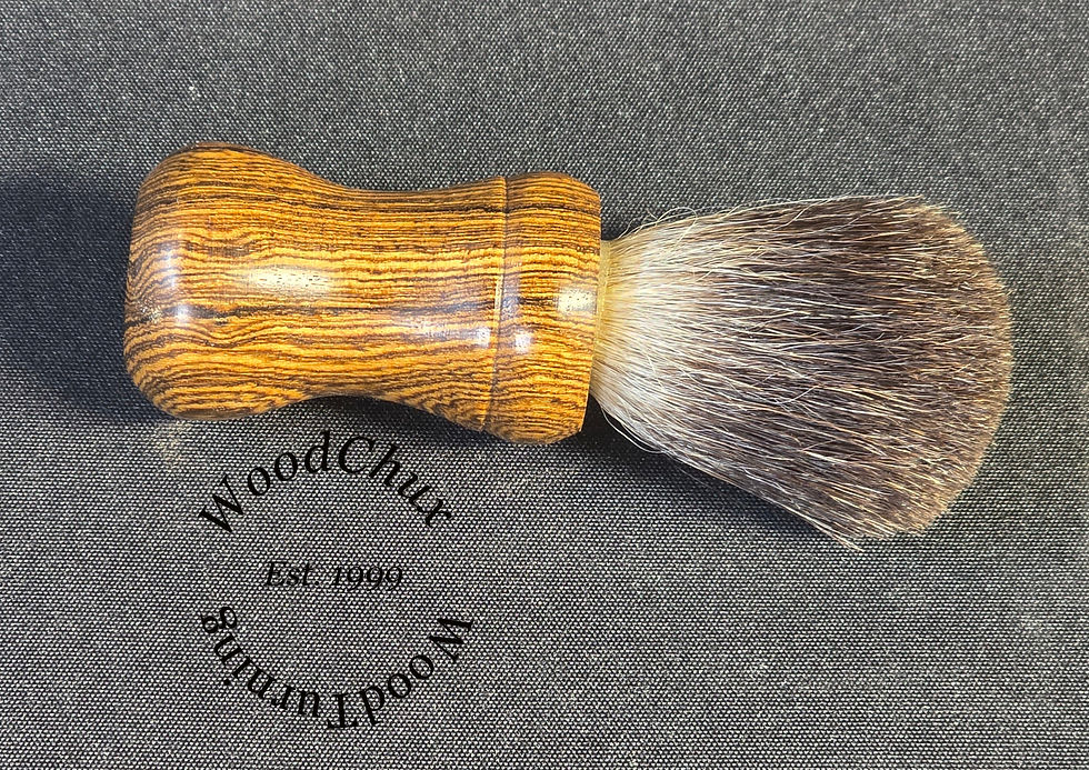 Thumbnail: Handmade Bocote Wood Shaving Badger Hair Brush 313